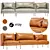 Urban Comfort 3-Seater Sofa 3D model small image 1