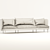 Urban Comfort 3-Seater Sofa 3D model small image 3