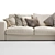 Vittoria Charlie: Stylish and Spacious Sofa 3D model small image 3