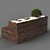 Sleek Poly Bench - 200cm 3D model small image 2