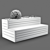 Sleek Poly Bench - 200cm 3D model small image 3