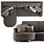 Berillo Corner Sofa: Modern Design, Spacious & Elegant 3D model small image 4