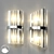 Crystal Chrome Sconce: Elegant Wall Lighting 3D model small image 1