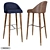 Sleek Laskasas Estoril Stool 3D model small image 2