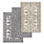 Luxury Texture Carpets Set 3D model small image 1