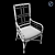 Tropical Seaview Armchair: Stylish and Comfortable 3D model small image 10