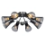 Rivoli 3025: Elegant Overhead Chandelier 3D model small image 1