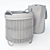 Stylish Laundry Baskets for a Tidy Home 3D model small image 3