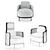 Elegant Minotti Armchairs 3D model small image 5