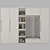 Designer Stylish Wardrobe 3D model small image 3