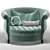 Luxury Harlow Cuddle Chair 3D model small image 1