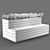 Sleek Poly Bench 3D model small image 3