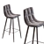 Elegant Lecco Barstool 3D model small image 3