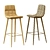 Elegant Lecco Barstool 3D model small image 5