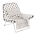 Elegant Ray Lounge Chair 3D model small image 2