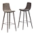 Lecco Barstool: Stylish and Compact Seating 3D model small image 1