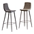 Lecco Barstool: Stylish and Compact Seating 3D model small image 2