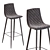 Lecco Barstool: Stylish and Compact Seating 3D model small image 3