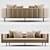 Elegant Minotti Torri Sofa 3D model small image 1