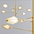 Golden Diamond W Chandelier 3D model small image 3