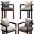 Palermo Outdoor Dining Chair: Stylish and Durable Seating Solution 3D model small image 1