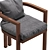 Palermo Outdoor Dining Chair: Stylish and Durable Seating Solution 3D model small image 2
