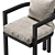 Palermo Outdoor Dining Chair: Stylish and Durable Seating Solution 3D model small image 4