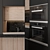 Stylish Black & Wood Kitchen 3D model small image 3