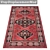 Luxury Set of 3 Carpets 3D model small image 3