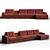 Modern Modular Sofa "Marcello 3D model small image 3