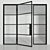 Elegant Loft Glass Partition 3D model small image 3