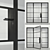 Elegant Loft Glass Partition 3D model small image 6