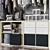 Modular Wardrobe Organizer Set | Ikea Built-in Storage 3D model small image 4