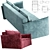 JOY Sofa: Comfortable and Stylish Transformation 3D model small image 3