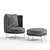 Modern Minotti Torii Armchair 3D model small image 4