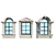 Elegant Classic Style Windows 3D model small image 2