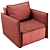 Comfortable JOY Armchair: Perfect for Relaxing 3D model small image 5