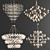 Luxury Chandelier Collection for Perfect Ambience 3D model small image 1