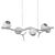 Elegant Ersa Linear Chandelier 3D model small image 2