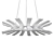 Modern Wedge Chandelier with Elegant Design 3D model small image 2