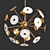 Minimalist Dot Pendant Light 3D model small image 1