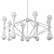 Caracas 16-Light Chandelier: A Radiant Masterpiece 3D model small image 2