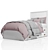 Elegant Avalon Bed with Trundle 3D model small image 1