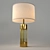 Sleek Metallic Table Lamp 3D model small image 1