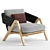 Ethimo Knit Armchair: Modern and Stylish Seating Solution 3D model small image 3