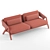 Cozy Ethimo Knit Sofa: Modern Elegance 3D model small image 3