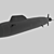 Russian Submarine YASEN 3D Model 3D model small image 1