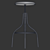 Kave Home Britney Steel Barstool 3D model small image 3