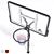 DFC ING44P3 Basketball Rack: Stationary Design 3D model small image 2