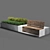 Sleek Poly Bench 3D model small image 2